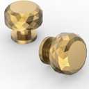 Asidrama 6 Pack Champagne Bronze Cabinet Knobs Heavy-Duty Solid Kitchen Cabinet Pulls Champagne Gold Dresser Drawer Hardware for Cupboard