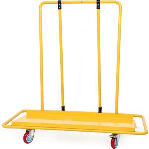 Heavy Duty Drywall Sheet Cart, 3000 lbs Capacity Professional Panel Dolly,45.6"x 21.5" Deck and Industrial Swivel Casters, Rolling Wallboard and Plywood Trolley for Construction, Warehouse