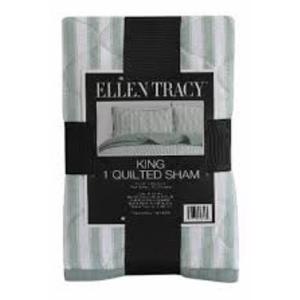 Ellen Tracy™ Stripe Single King Quilted Sham - Green