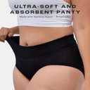 Bambody Bamboo Viscose Absorbent Period Panties, Period Underwear for Women and Teens - All-Day Long - Overnight Protection (M)