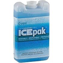 Cryopak Hard Shell Reusable Ice Pack, 3 x 5", Lime