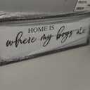 Home is Where My Boys are Sign Framed Wall Art, 32''12'' Rustic Horizontal My Son Plaque with Black Frame for Baby Kid Boy Son Teen Toddlers Room, Horizontal Mom of Boys Gifts Nursery Decor