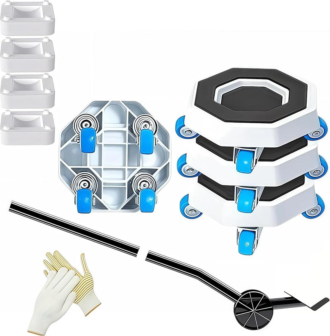 BeNisin New Upgrade Furniture Sliders, Furniture Movers with Wheels, Furniture Dolly with 360 Rotatable Wheels, Appliance Roller for Moving Heavy Sofa Load Capacity Up to 750lb