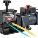 CREWORKS Automatic Wire Stripper Machine, 8 Channel Electric Wire Stripping Machine for 0.06 to 0.67 in. Copper Wires, Electric Cable Stripper Machine with 5 Blades and All-Copper Motor for Recycling