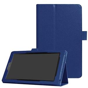 for Amazon Kindle All New Fire 7 SR043KL 7th/9th Generation Smart Cover,Ultra Slim Folio Stand Leather Case Cover with Auto Sleep/Wake Up for Kindle Fire HD7 7" (2017/2019 Release) (Li-Dark Blue)