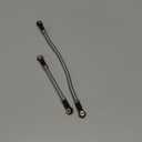 Aluminum Steering Links Kit for Axial Capra 1.9 UTB - 2Pcs Adjustable Servo Link End Rods, Metal Steering Linkage Upgrade for 1/10 RC Crawler Unlimited Trail Buggy (RTR Compatible)