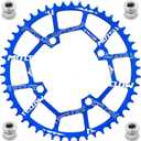 YBEKI Pro-Grade 104BCD Chainring (30-52T) CNC 7075-T6 Aluminum Narrow-Wide MTB/Road Round Oval Bike Chainwheel | Shimano/SRAM 8-11 Speed Compatible | 573MPa Strength(Black/Red/Blue)