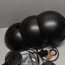 Industrial Pendant Light Fixtures,11.8" Black Dome Pendant Lights,Adjustable Vintage Hanging Lamp for Kitchen Island Restaurant Bar Cafe Dining Room Sink,3 Pack