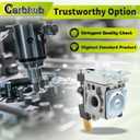 Carbhub Carburetor with Ignition Coil for Echo SRM 210 SRM-230 SRM211 GT200 HC150 HC151 PE200 PE201 PPF210 PPF211 Trimmer Brushcutter Replacement Number ZAMA RB-K75 Echo A021000740 A021000741