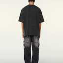 Mens Graphic Tees Vintage T-Shirts Oversized Y2K Streetwear Funny Shirt Short Sleeve Summer Tops Unisex S-5XL (Black, XL)