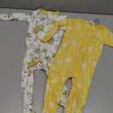 Gerber Baby Girls' 2-Pack Footed Pajamas (6 Months, Rose Garden Yellow)