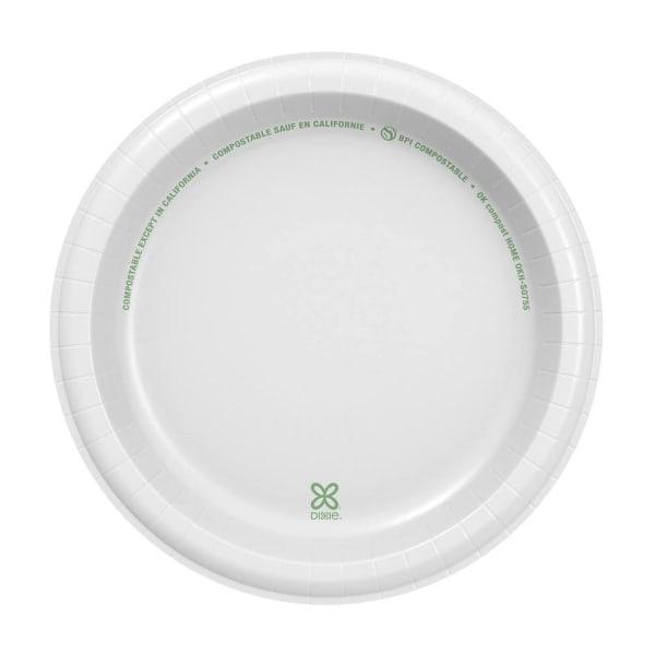 Dixie® Basic™ 8.5" White Paper Plates (500/Case)