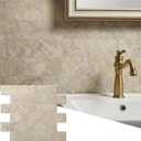 2026 New Upgrade Peel and Stick Backsplash Tile, Peel and Stick 11.34" X 11.57" Wall Tile for Kitchen, Bathroom, Fireplace, Laundry (Beige Ecru, 10 Packs)