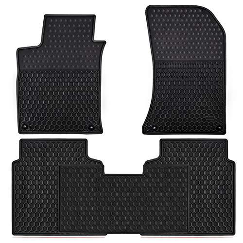 Ucaskin Car Floor Mats Custom Fit for Nissan Altima 2019 2020 2021 2022 2023 2024 2025 2026 &UP Odorless Washable Rubber Heavy Duty All Weather Protection Car Floor Liner-Black