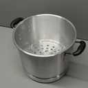 IMUSA USA Aluminum Steamer with Glass Lid Size 16-Quart, Silver