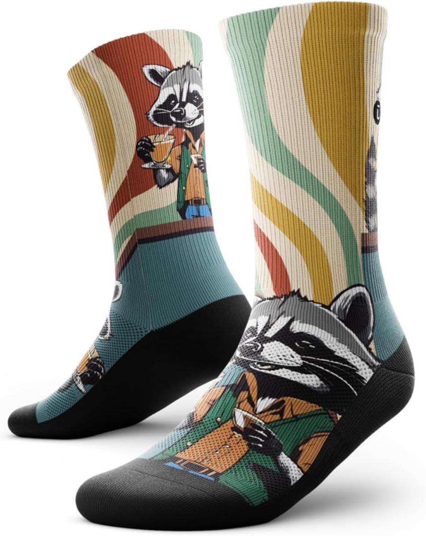 Outway Novelty Crew Socks for Men & Women, Breathable, Moisture-Wicking Athletic Calf Sock with Arch Support (Small-Medium) Outway Novelty Crew Socks for Men & Women, Breathable, Moisture-Wicking Athletic Calf Sock with Arch Support (Small-Medium)