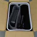 Black Bathroom Trash Can 2.6 Gallon Motion Sensor Trash Cans Automatic Touchless Garbage Bin Small Smart Trash Can for Bathroom,Kitchen, Toilet, Bedroom, RV