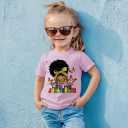 Funny Juneteenth Shirts for Todder Boys Girls Kids, African American History Shirts 1865 Peace Love Tees 2-8T (Yellow)
