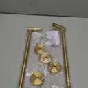 MGahyi Towel Racks for Bathroom-Adjustable Towel Holder(13.18inch-24inch) Sturdy and Rustproof Towel Bar Wall Mounted, Single Towel Bar Rod for Bathroom Accessories (Gold, 2Pcs-Towel Bar)