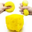 Cheese Cubes Squishy Toys Stress Balls for Adults and Kids (1PCS) Stretchy Sensory Fidget Toys Stress Ball Stress Relief Toy Party Favors Squeeze Ball Autism Sensory Toys for Autistic Children