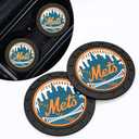 Mets Car Cup Holder Coasters for Baseball Fans,New York Met Car Coasters for Vehicle Drink Holder,Baseball Stuffs NY Mets Car Cup Holder Insert,Souvenir/Gifts for Baseball Fans,Non-Slip Car Cup Mat