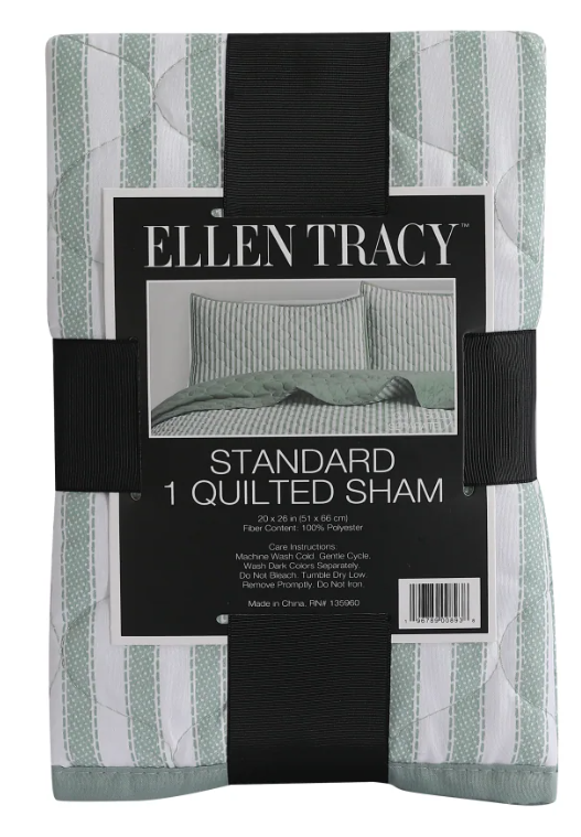 Standard 1 Quilted Sham 20x36 100%Polyester