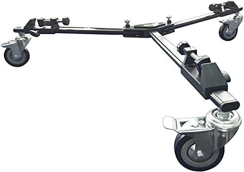 Vidpro PD-1 Professional Tripod Dolly - Heavy Duty with Adjustable Leg Mount with Locking Wheels and Carrying Case Compatible with Most Tripods Perfect for Cameras Camcorder and Lighting Equipment