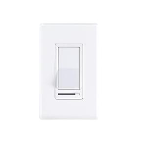Cloudy Bay in Wall Dimmer Switch for LED Light/CFL/Incandescent, 3-Way Single Pole Dimmable Slide, 600 Watt max, Cover Plate Included (1-Pack | Ivory)