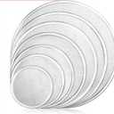 New Star Foodservice Restaurant-Grade Seamless Aluminum Pizza Baking Screen, 16 Inch, Pack of 6