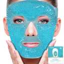 ZNCUETD Cold Face Eye Mask Ice Pack Reduce Facial Puff, Dark Circles, Gel Hot Heat Cold Compress Pack, Face SPA Gift for Woman Sleeping, Pressure, Headaches, Skin Care, Post Laser Cosmetic Care
