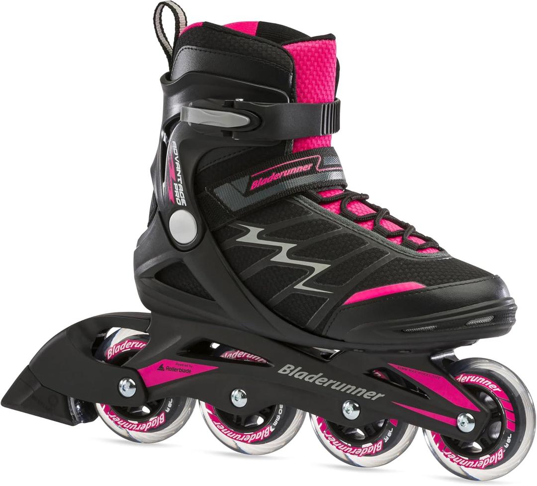 Rollerblade by Bladerunner Advantage Pro XT Women's Adult Fitness Inline Skate (Black / Pink) 8