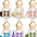 AROIC Car Air Freshener for Women, 6 Pack Air Freshener Diffuser, Hanging Air Fragrance Essential Oil Diffuser, Long Lasting Fragrance Fresheners Scents Accessories Cute Car Interior Unisex