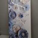 SERIMINO Floral Wall Art, Large Wall Decor, Blue Wall Art, Modern Elegant Flowers Painting, Nature Botanical Prints, Chic Pictures for Living Room Bedroom Bathroom Office Home Decoration 20"x40"