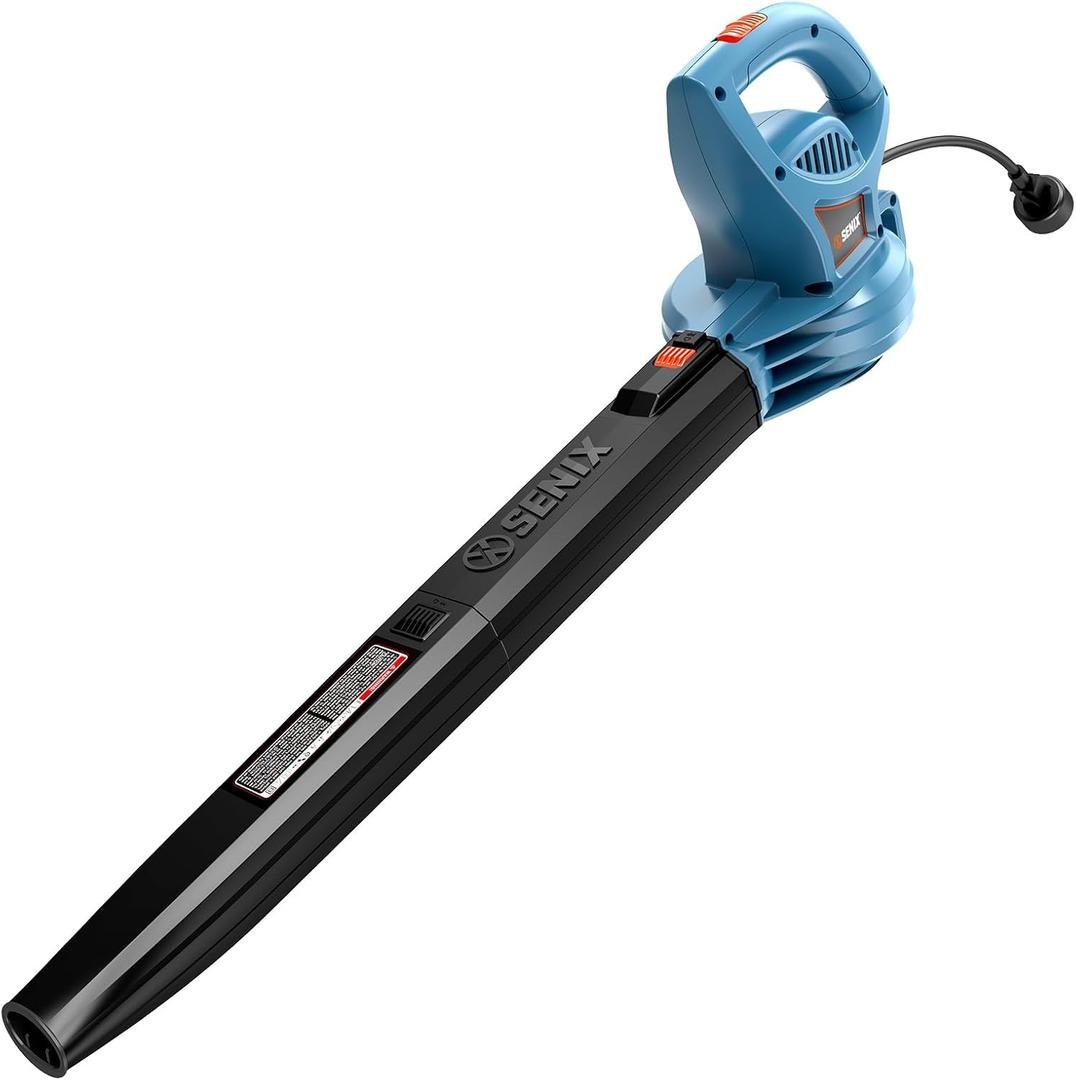 SENIX 6 AMP Handheld Electric Leaf Blower, Up to 260 CFM and 155 MPH, Lightweight, 120V (BLE06-L)