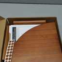 Forbena Walnut Brown Floating Corner Shelves for Wall 4-Pack, Small Corner Wall Shelves for Kids Room, Cute Wooden Hanging Corner Shelf for Bedroom Bathroom Decor, Living Room, Small Spaces (10" Depth)