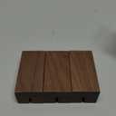 UNIQOOO 5 Pack Place Card Holders | Rustic Walnut Wood Escort Cards Display Stands | Table Number Sign & Photo Stand | Perfect for Retail Shop Cafe Home Wedding Dinner Party Events Decoration