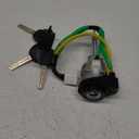Ignition Lock Cylinder Switch with Keys No.819203LA10/81920-3LA10 - for Hyundai Azera 2008 Metal Silver Tone - 1 Set