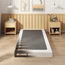 EMODA 4 Inch Twin Box Spring Heavy Duty Metal Mattress Foundation Bed Base with Fabric Cover, Easy Assembly