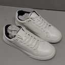 Vostey Men's Casual Shoes Fashion Sneakers Breathable Business Sneakers for Men (9.5, 5012a-white)