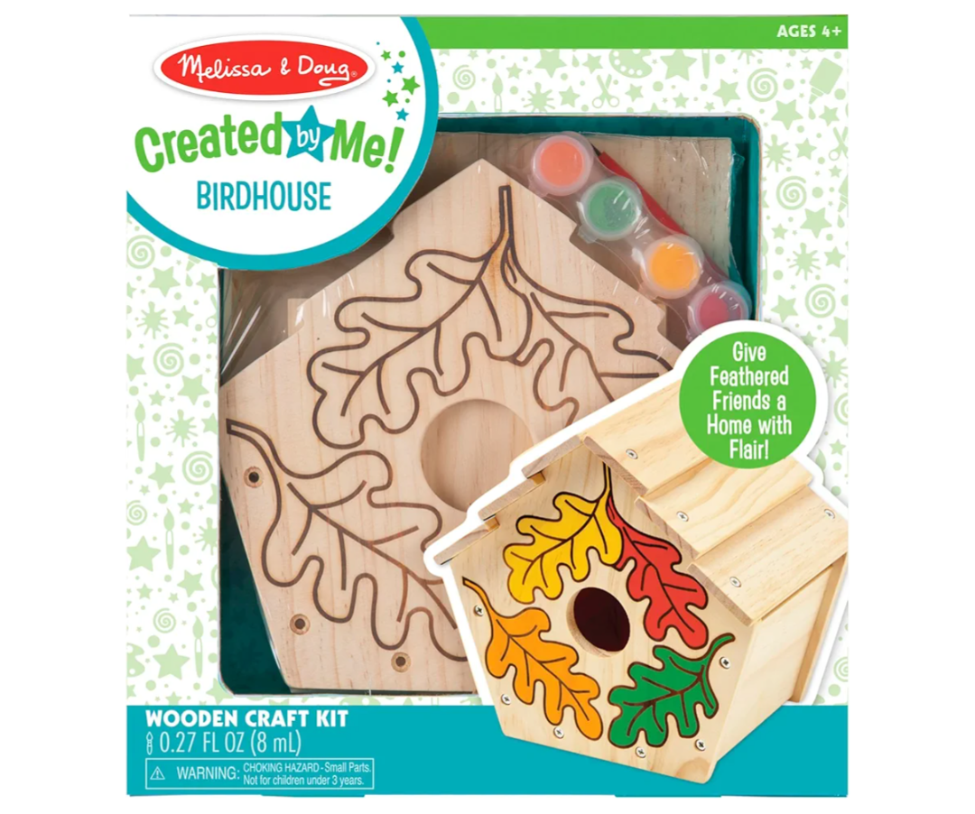 Melissa & Doug Created by Me! Birdhouse Build-Your-Own Wooden Craft Kit