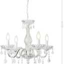 4-Light Farmhouse Crystal Chandelier, small