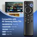 BN59-01432A TM2360E Rechargeable Voice Remote for Samsung Smart TVs, Replacement for All 20212025 Samsung TV Remote Control with Solar Charging and Voice Search