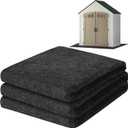 ToLanbbt Outdoor Storage Shed Floor Mat, 10.2 x 8.2 FT Waterproof Carport Mat, Washable Furniture Pad with Non Slip Backing for Dust, Oil, Protection, Storage Shed Not Included