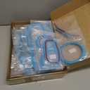 23PCS Full Set Interior Decoration Trim Kit for Jeep Wrangler JL JLU Gladiator JT 2018-2023 Steering Wheel Door Handle Air Conditioning Vent Cup Holder Reading Light Headlight Gear Cover (Light Blue)