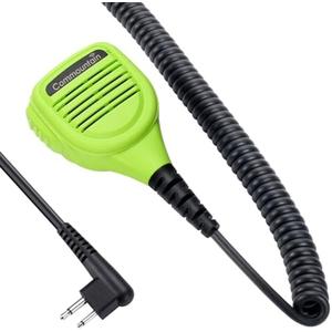 commountain Speaker Mic for Motorola Radios R2 CP100D CP200D CP200 CP185 CLS1410 CLS1110 BPR40D BPR40 RDU4100 RDU4160D RMU2040 RMU2080D CLS RDU RMU, PMMN4013 PMMN4013A 2 Pin Shoulder Microphone