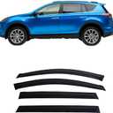 Window Rain Guards, Vent Deflectors, Window Visors, Outside Mount Fits for 2014 2015 2016 2017 2018 Toyota RAV4 SUV 4pcs