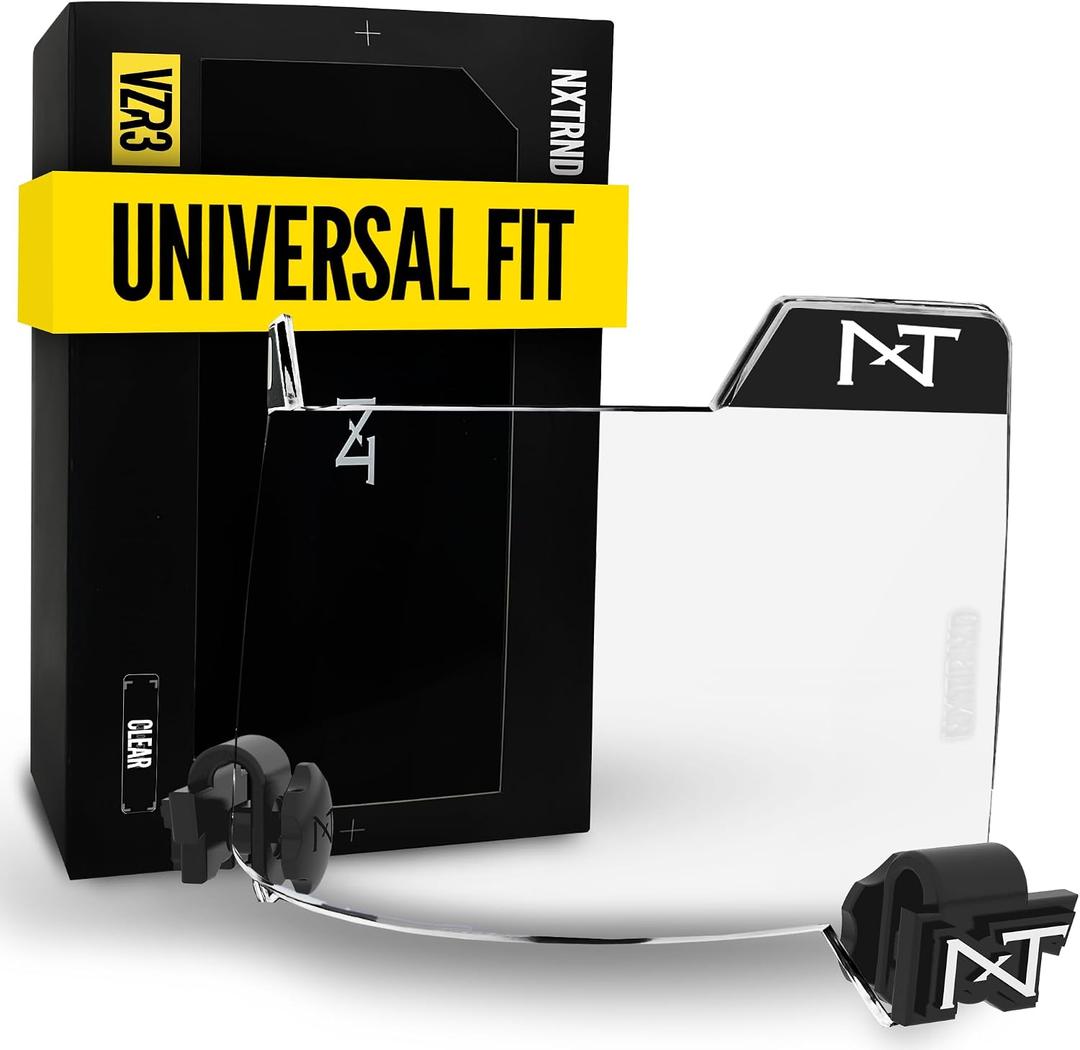 Nxtrnd VZR3 Football Visor, Curved Lens Technology, Fits Adult & Youth Football Helmets