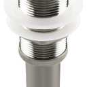 Brushed Nickel Pop Up Sink Drain Without Overflow, Bathroom Faucet Vessel Sink Drain Stopper 1-5/8" Without Overflow Fits 1.25" to 1.5" Drain Holes (Big Popup Cap)