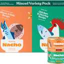 Made by Nacho Premium Minced Wet Canned Cat Food with Hydrating Bone Broth 3.0oz (Variety Pack (12 Count) - Chicken and Herring, Salmon and Sole),Best By Nov 11/27