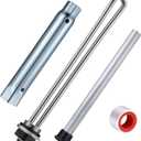 Saillong 4 Pieces RV Water Heater Elements Include 1 Anode Rod 1 Electric Heater Element 1 Dual Hex Wrench and 1 Tape Replacement Kit Compatible with Suburban RV Parts